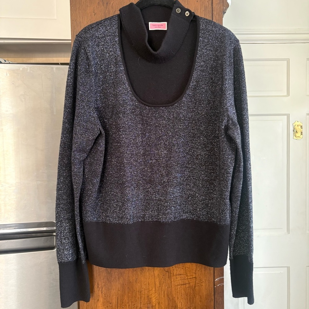 Kate Spade Black and Gray Women's Sweater XL Perfect Condition - Picture 3 of 9